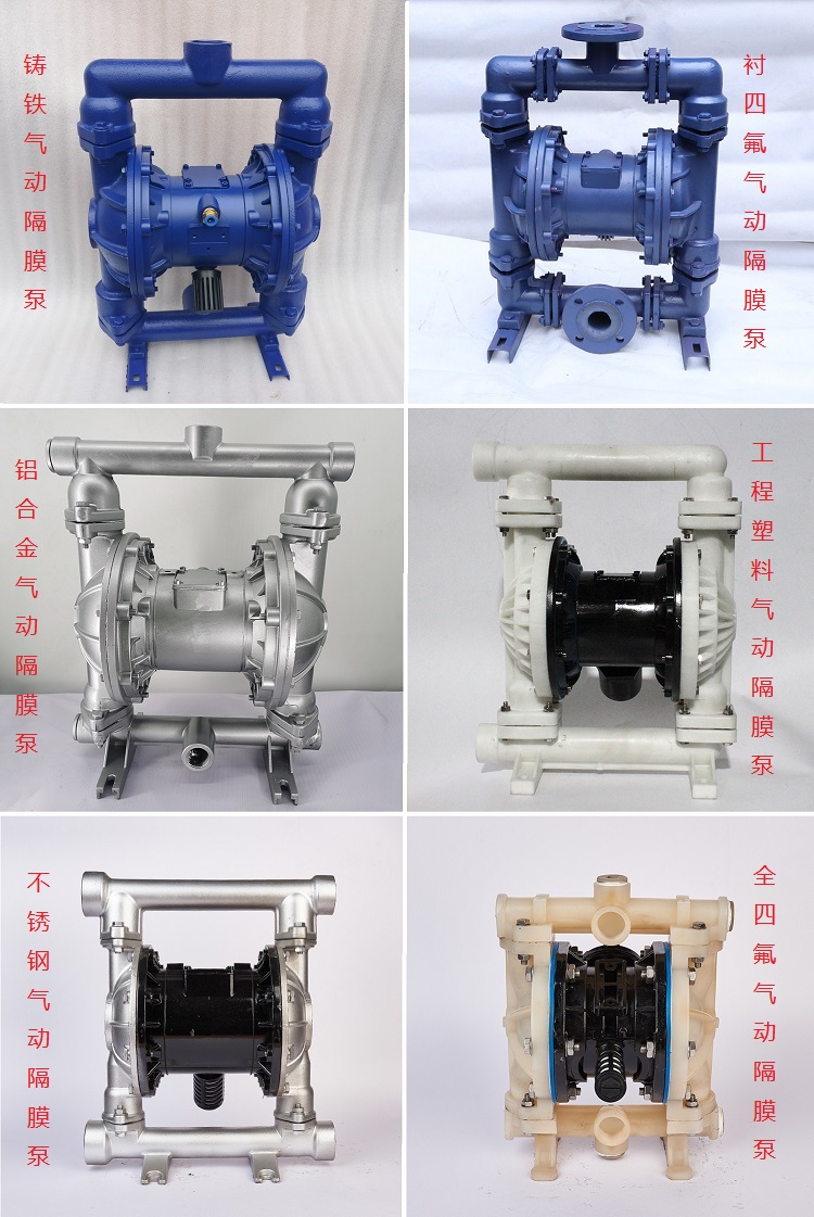 Moxin QBY Engineering Plastic Material PTFE Diaphragm Pneumatic Diaphragm Pump Acid and Alkali Corrosion Resistance Diaphragm Pneumatic Pump