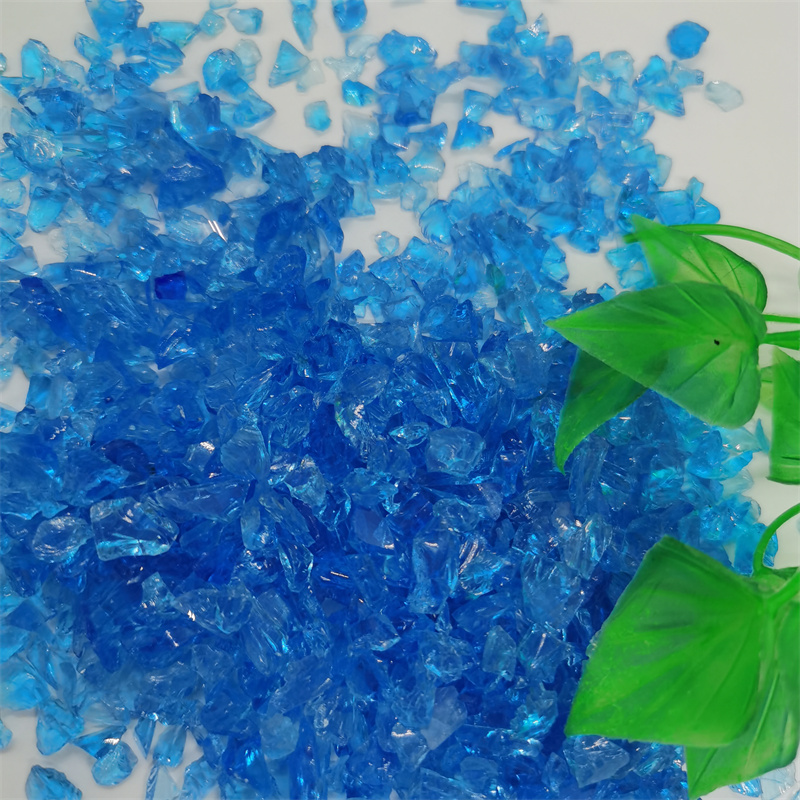 Supply of glass sand, transparent decoration, landscaping, glass gravel, water ink stone, glass beads