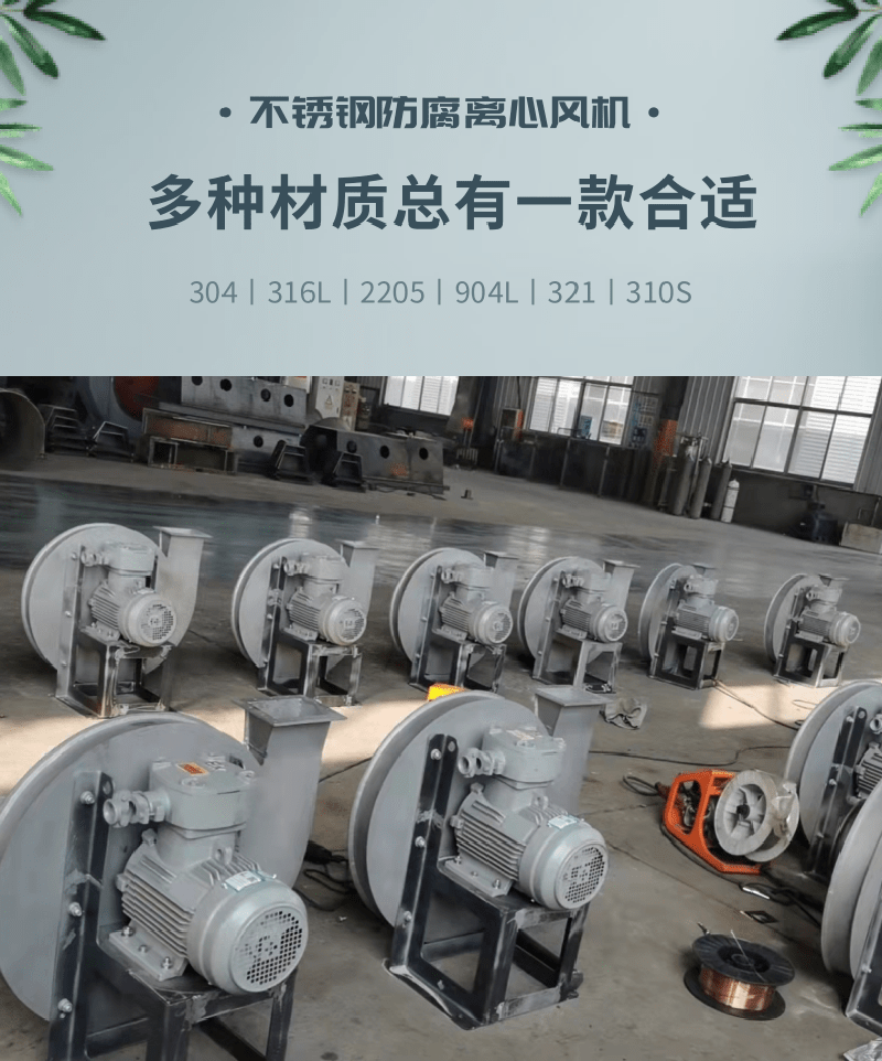 Centrifugal fan, high-pressure boiler, snail type high-power fan, dust removal, smoke exhaust, spray painting room, induced draft fan, environmental protection