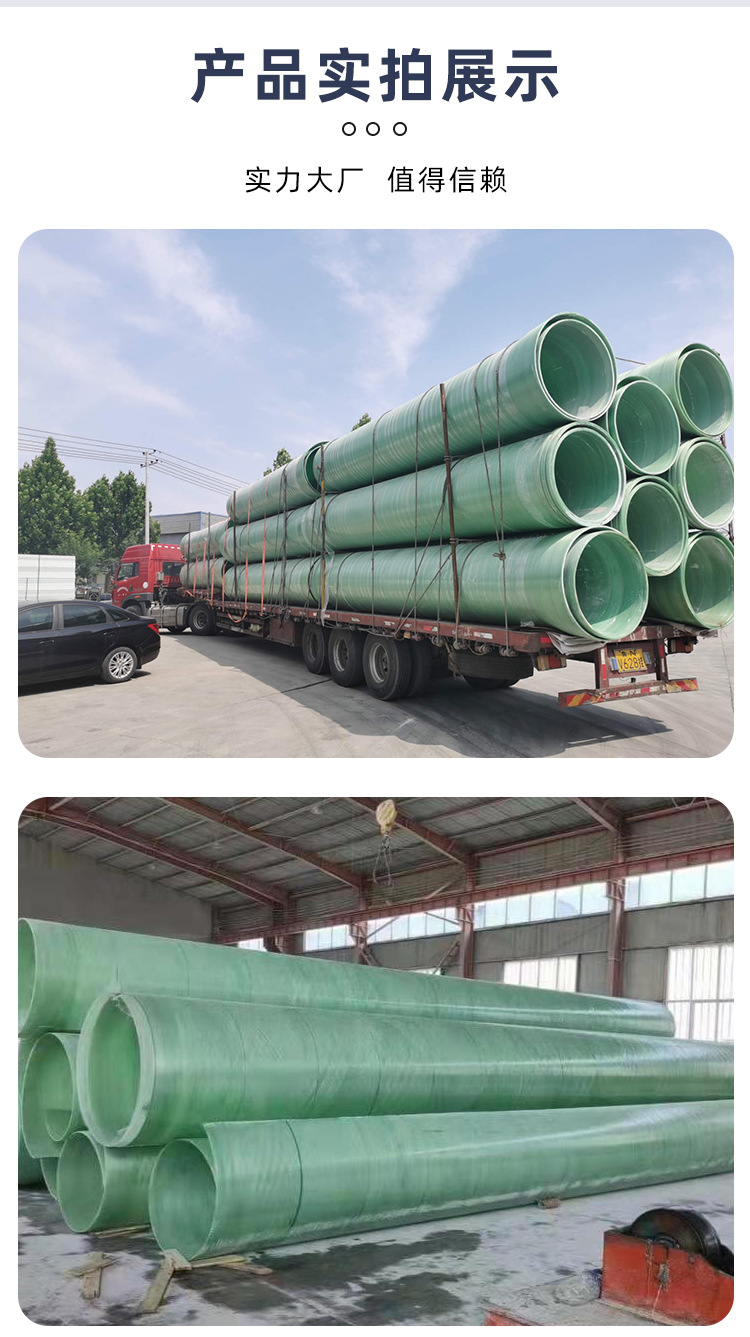 Yimin Sewage Treatment FRP Pipe Production Composite Sandwich Pipe Municipal Power Cable Pipe