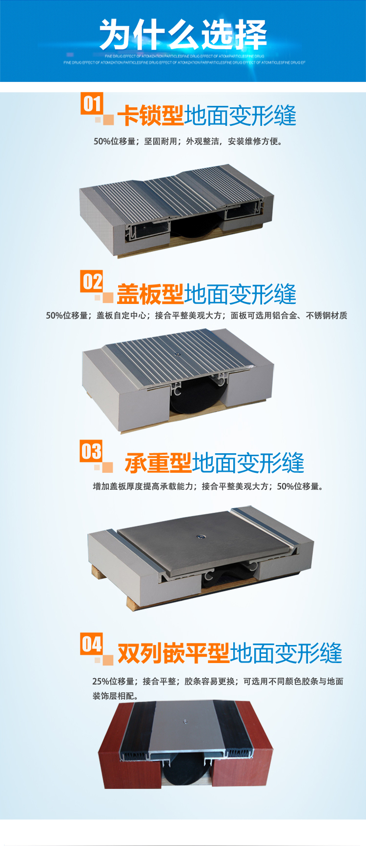 Haiying building ground load-bearing deformation joint stainless steel aluminum alloy Expansion joint cover plate