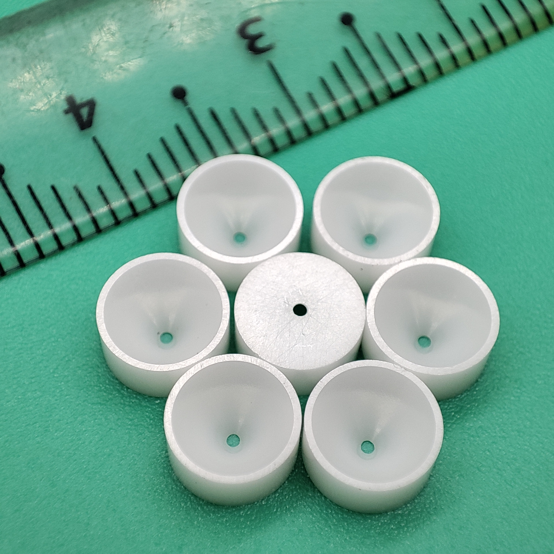 Insulated and wear-resistant zirconia ceramic wire mouth and ceramic eye for wire guide nozzle of wire cutting slow wire eye mold