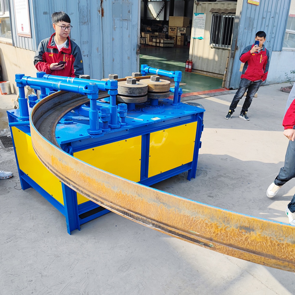 CNC one-time forming of channel steel angle iron with arch bending machine, arc bending machine, 100/140 angle steel bending machine