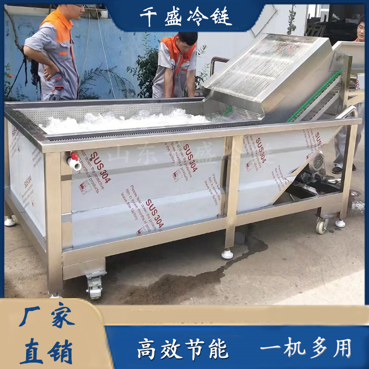 Small rapeseed bubble cleaning machine, fully automatic fruit and vegetable mud removal cleaning assembly line, vegetable cleaning processing equipment