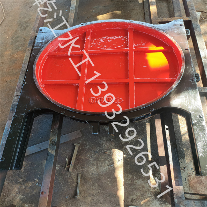 Cast iron copper inlaid circular gate DN1.2m Reservoir pump station, river irrigation area, channel hoist gate