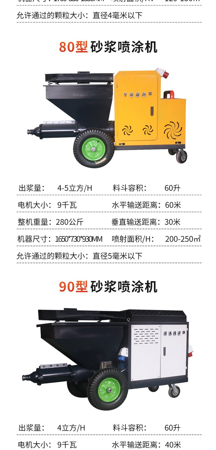 70 type multifunctional mortar spraying machine, fully automatic spraying putty machine, Moyang Machinery