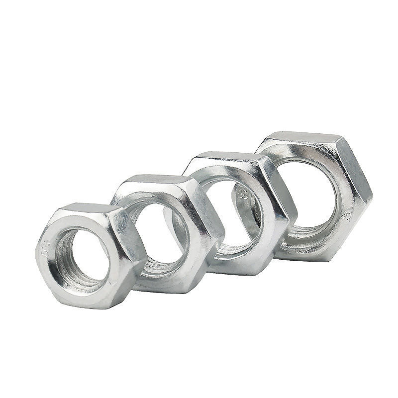 Genuine Carbon Steel Hexagon Nut Nut GB52 External Hexagon Nut Galvanized Customized Wholesale