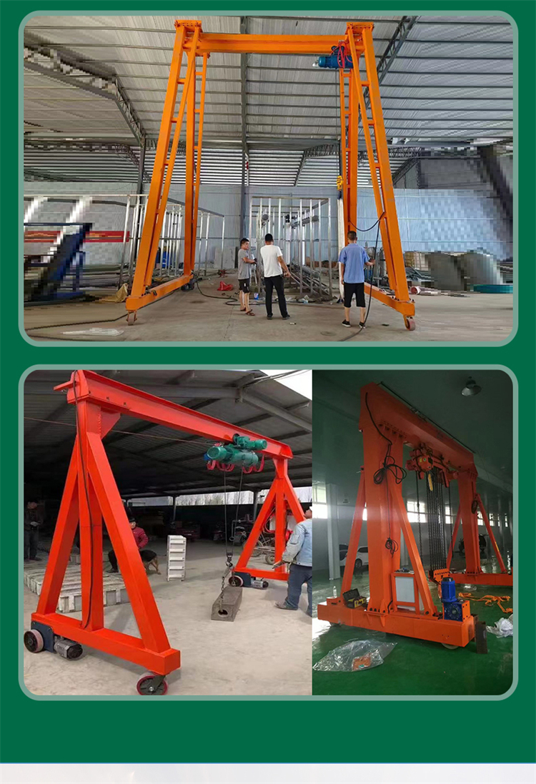 Gantry crane, electric trackless universal moving gantry crane, 1 ton, 2 tons, 3 tons, lifting small gantry crane