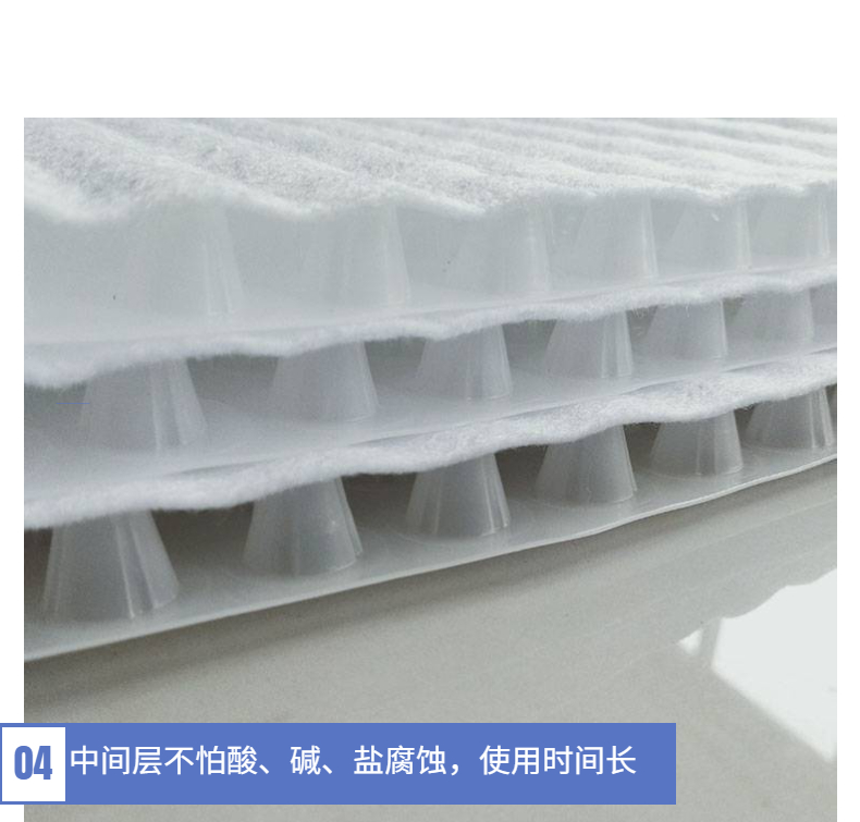 Garage drainage board sponge city siphon drainage system H16 drainage irregular sheet Chuangxing