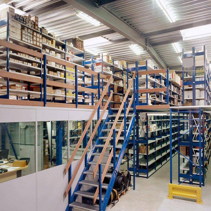 The loft shelf production factory provides large storage, loft platform elevation, and can be combined with heavy duty