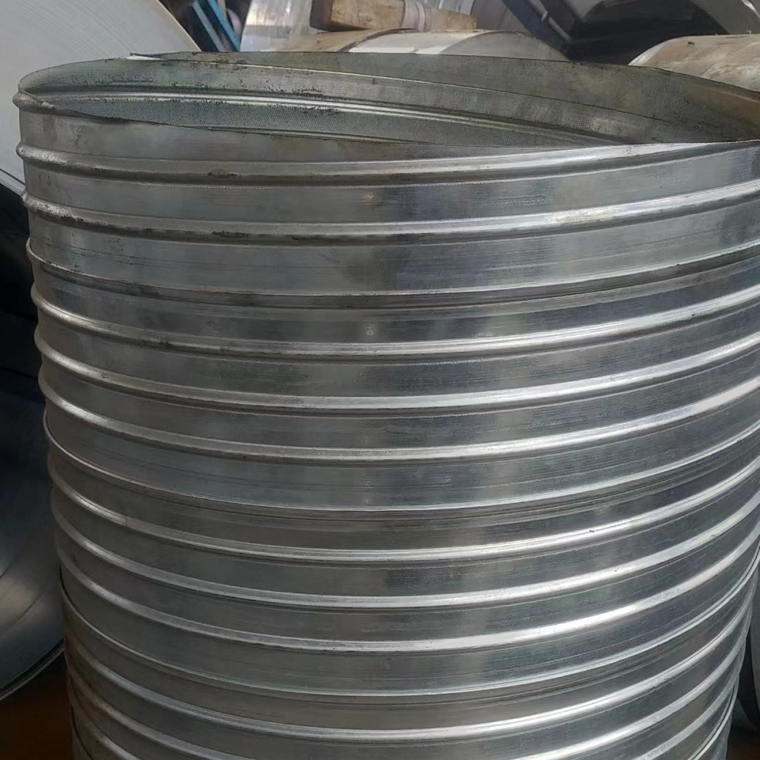 Hailin galvanized pre-stressed metal corrugated pipe with multiple options for wear resistance, supporting customized house ventilation pipes