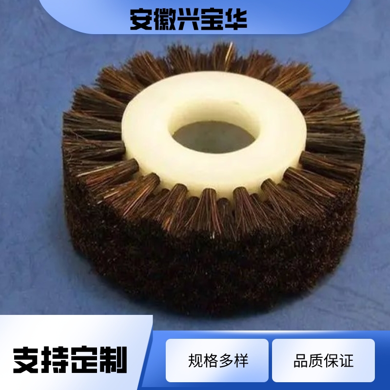 Nylon based bristle brush wheel for polishing and polishing workpieces Brush wheel for surface brushing with light sisal hemp brush