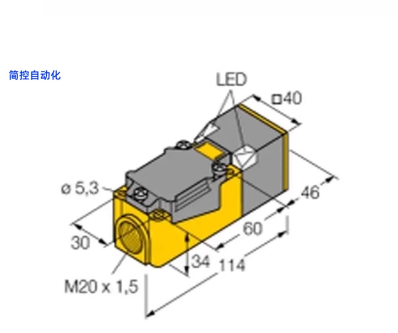 Proximity switch NI50U-CK40-AP6X2-H1141 connector PNP normally open waterproof sensor in stock