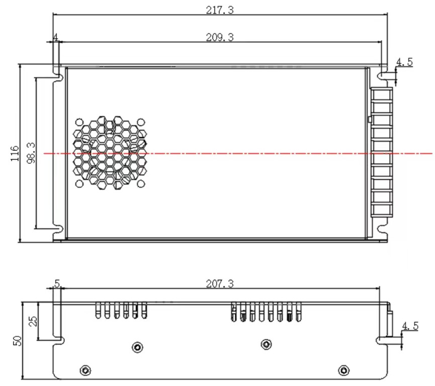 LSP high-power switching power supply with built-in active PFC laser source 1000W power supply 220A12/24