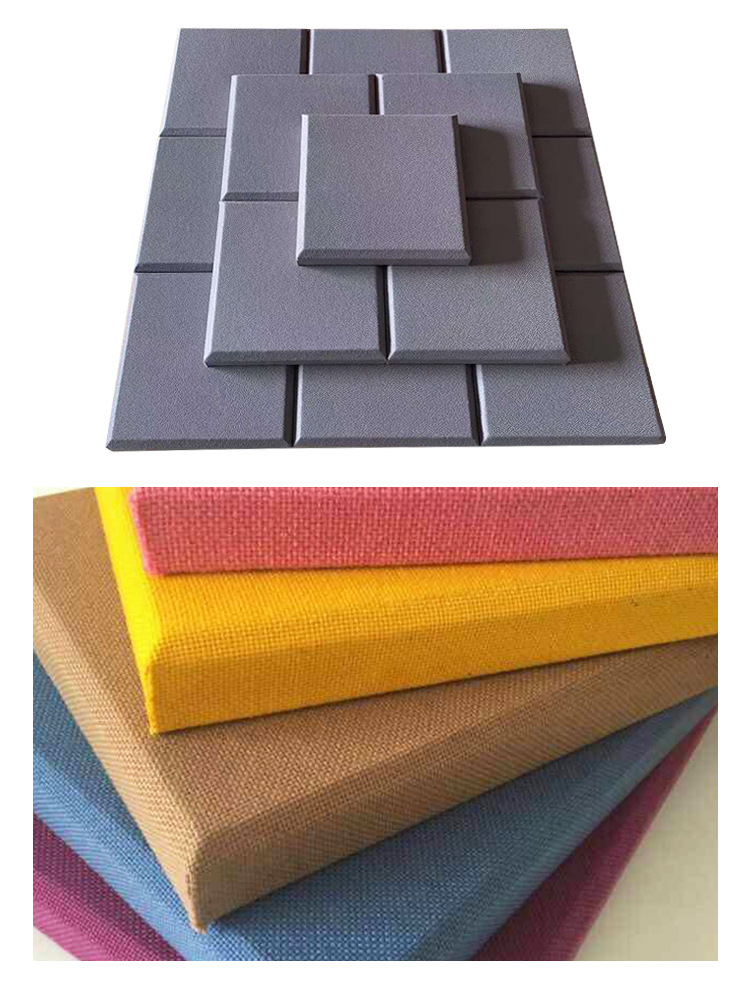 Soft bag fabric art sound-absorbing board, anti-collision fiberglass board, kindergarten wall decoration board, leather surface, multi-color A-grade fireproof cloth