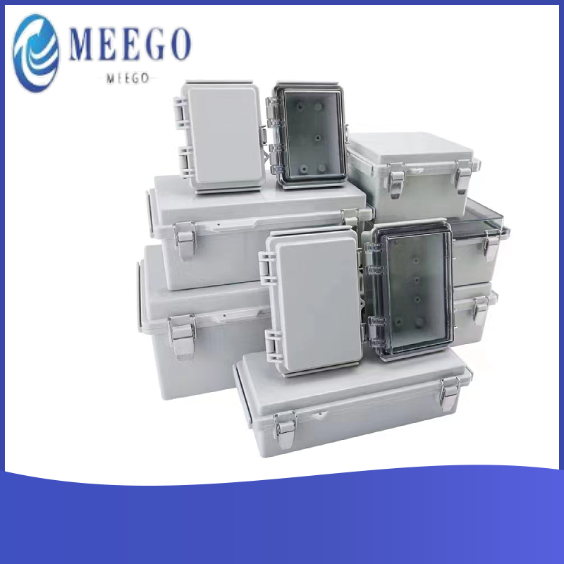 Chonghai Electronics waterproof plastic junction box, rust resistant stainless steel hinge support, customized and durable