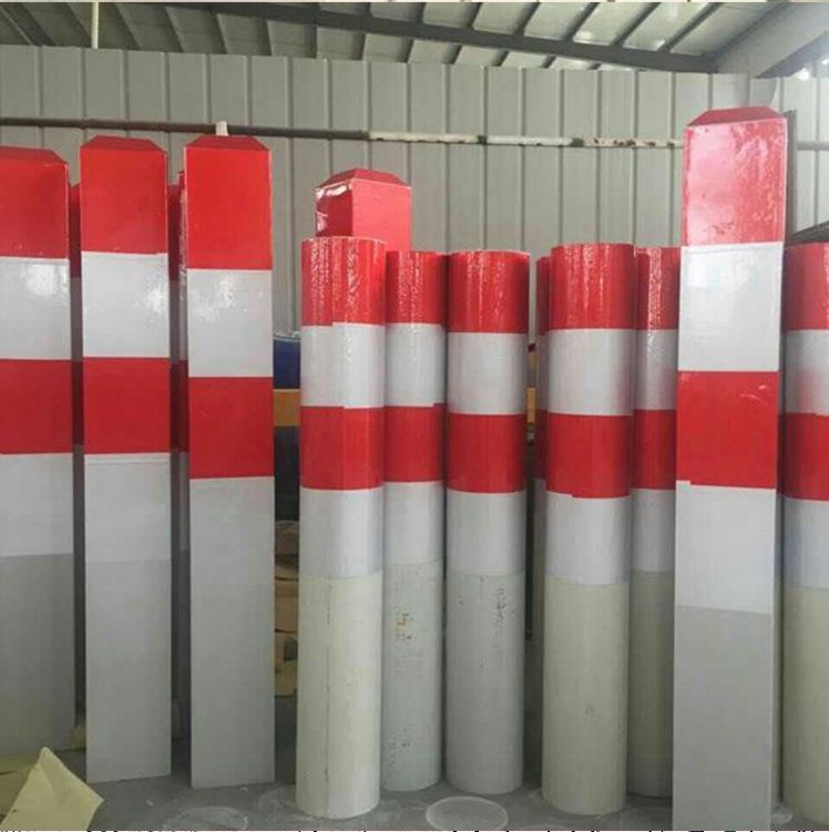 Yitai Red and White Glass Fiber Reinforced Plastic PVC Road Crossing Warning Pile 150 * 1200mm, self-produced and self sold