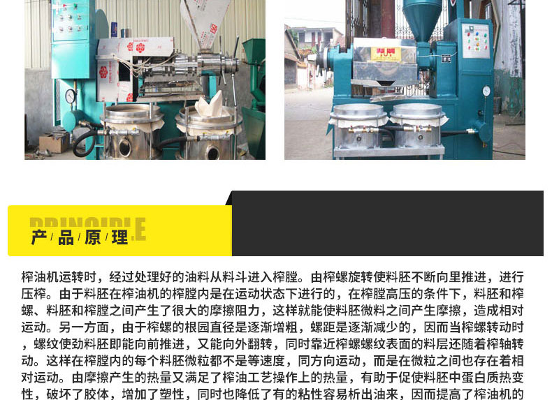 125 type spiral oil press soybean peanut walnut corn olive full-automatic oil press commercial cold and hot double press