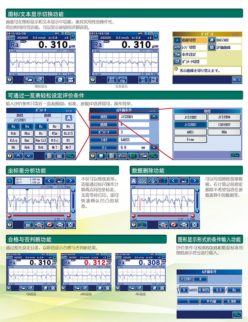 Japan Sanfeng Mitutoyo Surface Roughness Meter SJ 210 310 410 Portable Surface Finish Meter