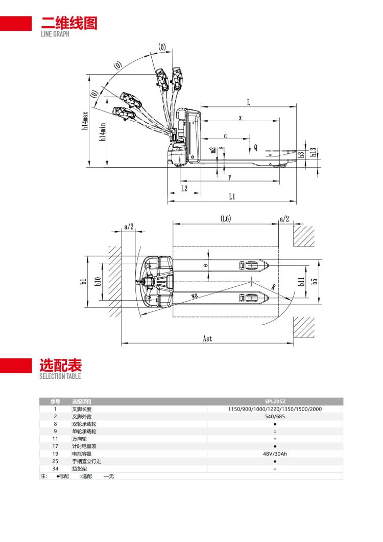 Zhongli Electric Forklift All electric Tray Cart 2t Electric Diniu Fruit Warehouse Workshop Handling