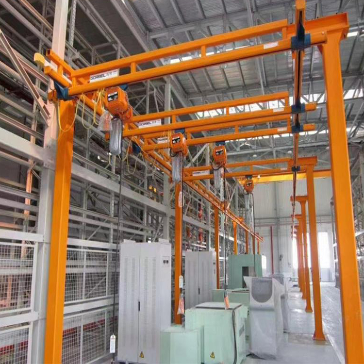 KBK single beam crane workshop workshop assembly line light combination type 2 ton flexible crane