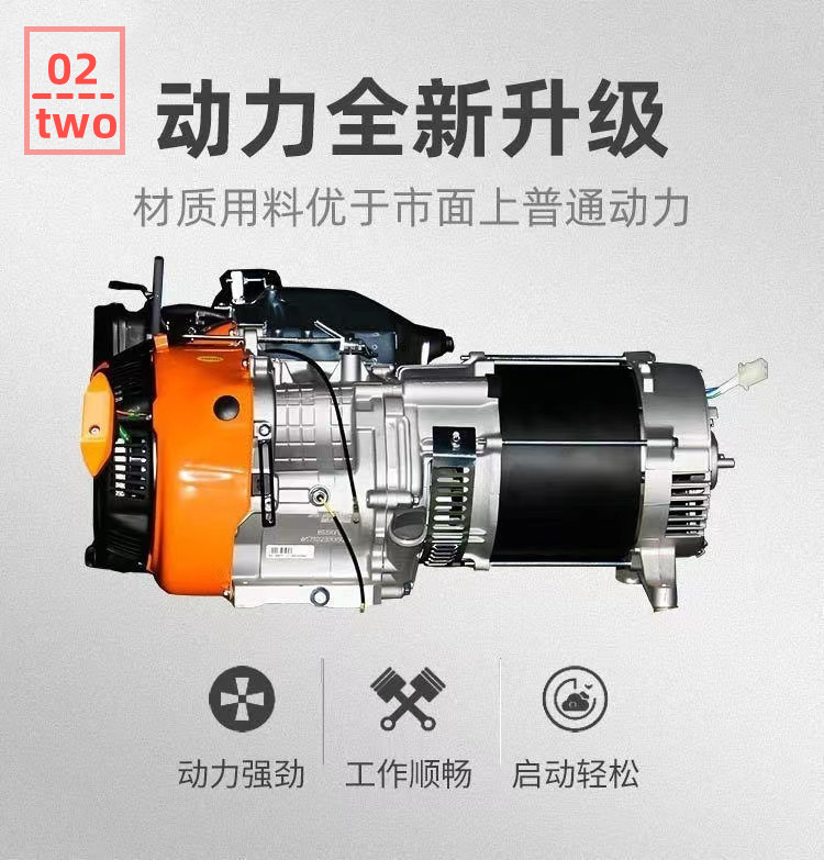 Single cylinder 8 kW gasoline generator, single three-phase portable small office backup generator set