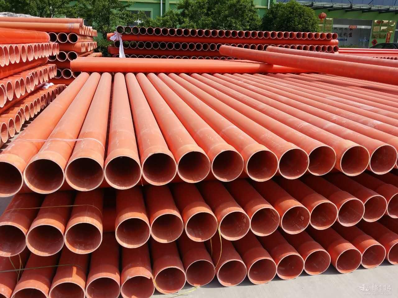 High voltage flame-retardant wire and cable protection pipe, large and small end, CPVC power pipe excavation, buried pipe