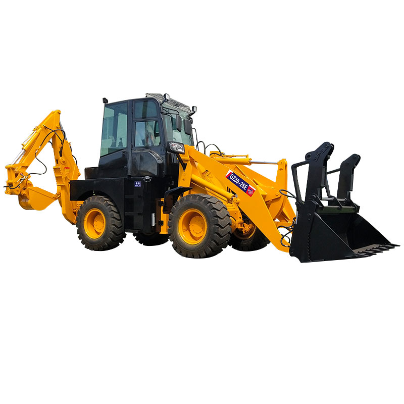 Hoisting QZ20-25Backhoe 2.5-ton Backhoe Loader Two Busy Engineering Machines