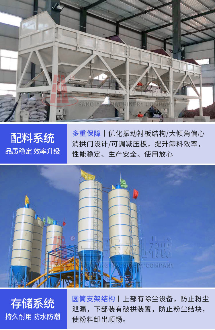 Kaifeng 1 cubic meter concrete mixing plant, mandatory full set of commercial mixing equipment, top three, 50 stations, 90 stations, and 120 stations