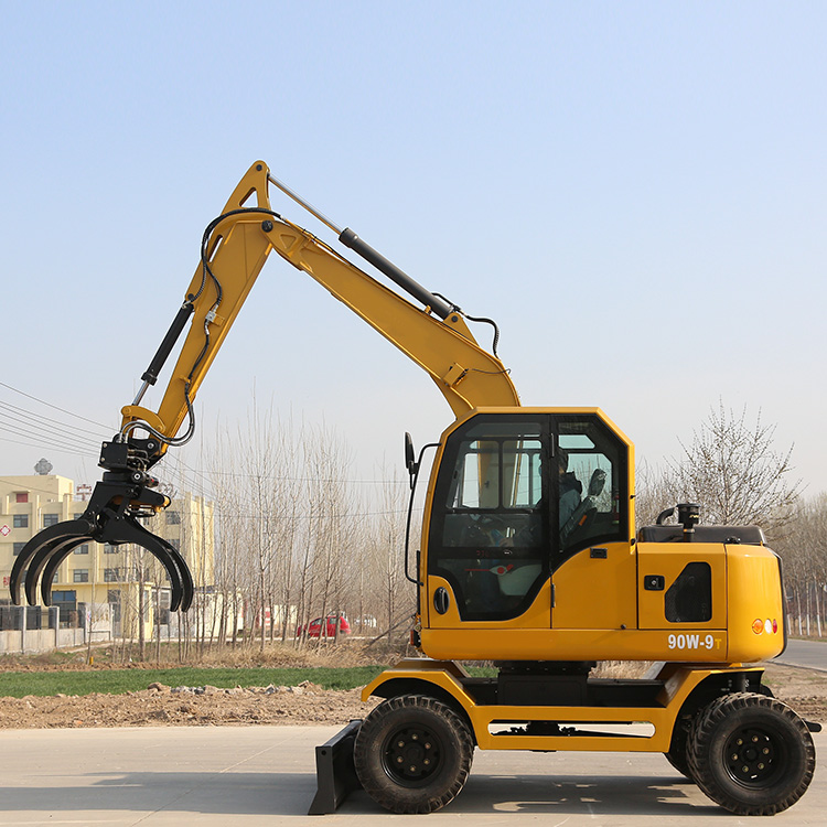 Tire type cotton grabbing machine, wood grabbing machine, all terrain usable wheel excavator, Yuchai engine, energy-saving and fuel-efficient