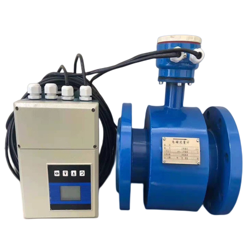 304 stainless steel integrated plug-in electromagnetic flowmeter split water pipeline screw thread simple and convenient card installation connection