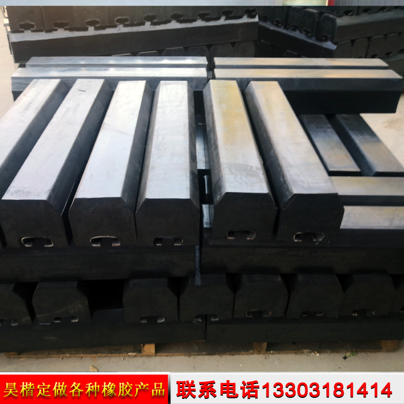 1500 * 140 * 130mm coal mill rubber plate shock absorption and wear-resistant rubber plate ball mill lining plate