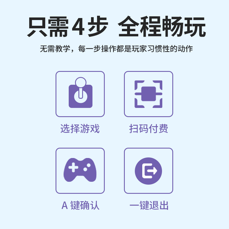 Shopping mall self-service sharing, esports arcade machine, code scanning, self-service game all-in-one machine, Qilong