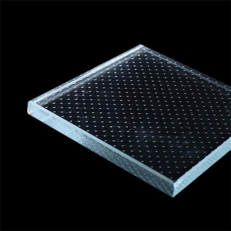 Concave glass anti-skid figure eight dot pattern can be customized and can be laminated for glass walkway, which can be tempered