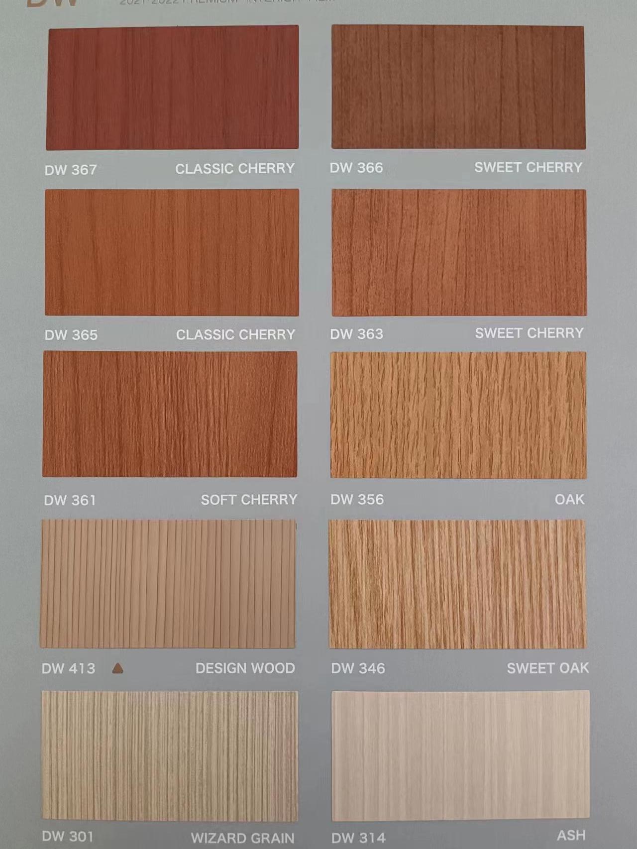 Daikeli wood grain decorative film DW series PVC film elevator decorative wall renovation furniture film