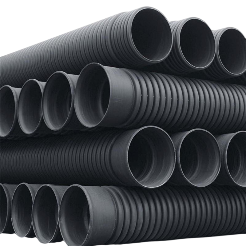 One solid manufacturer provides HDPE corrugated pipes with a diameter of 200-800, and PE double wall corrugated pipes for drainage and sewage discharge