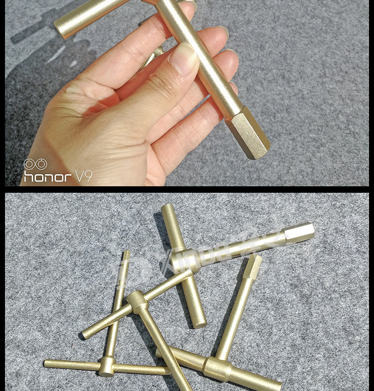 Xinda explosion-proof T type Hex key 1151 copper alloy hexagonal socket tool special for petrochemical