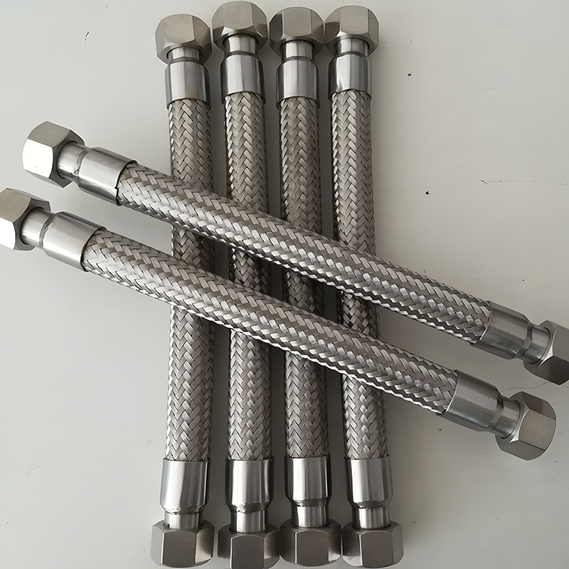 Flange hose corrugated pipe 304 stainless steel strong acid and alkali resistant flange type metal soft connection