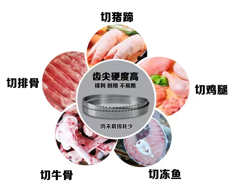 1650 meat saw blade, frozen meat bone food saw blade, 250 bone cutting machine with saw blade