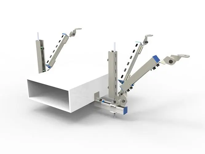 Shunyan Fire Engineering Seismic Support Cable Tray Support Hanger Side Longitudinal Finished Support