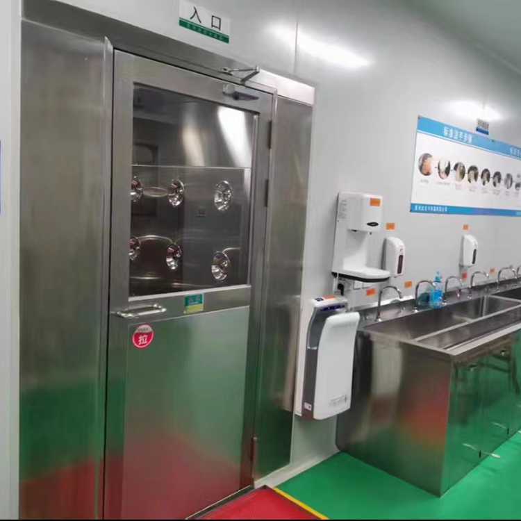 Stainless steel finished product air shower room automatic induction workshop air shower door air shower channel customization