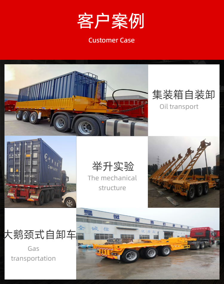 9.5 meter environmentally friendly intelligent rear tipping dump semi trailer export six axle heavy-duty vehicle