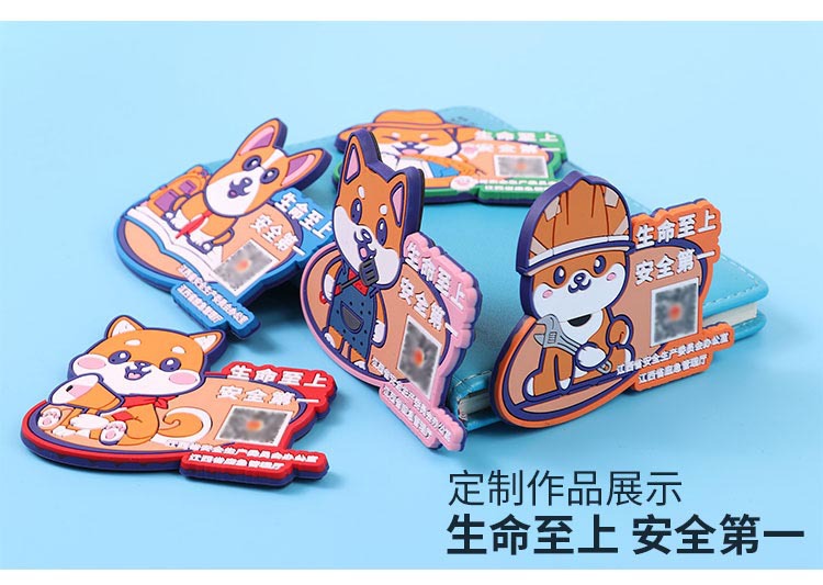 Cartoon character soft adhesive three-dimensional refrigerator stickers customized PVC holiday attractions magnetic stickers customized gifts for enterprises