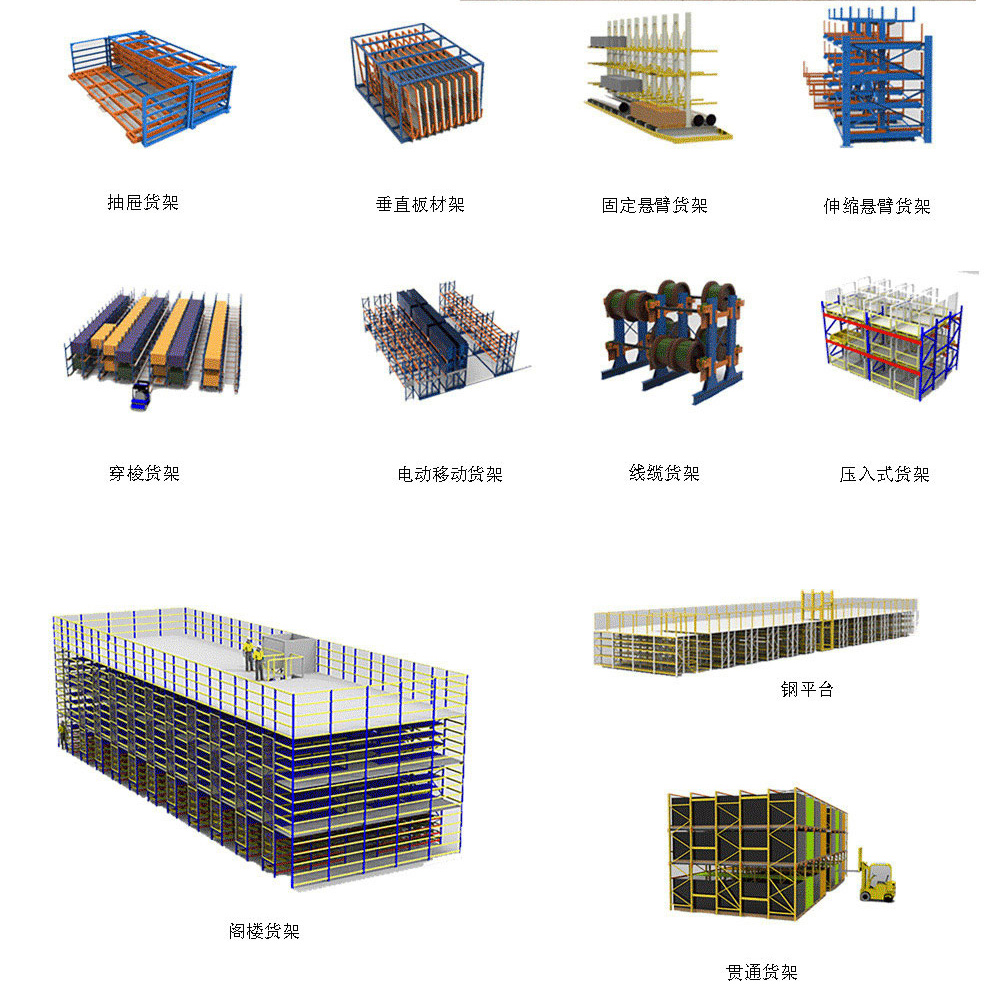 Telescopic cantilever rack, aluminum profile storage rack, steel pipe storage rack, warehouse rack, CK-SS-66 storage rack