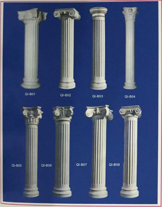 European style Roman column GRC material GRC building component customized manufacturer Haifuda