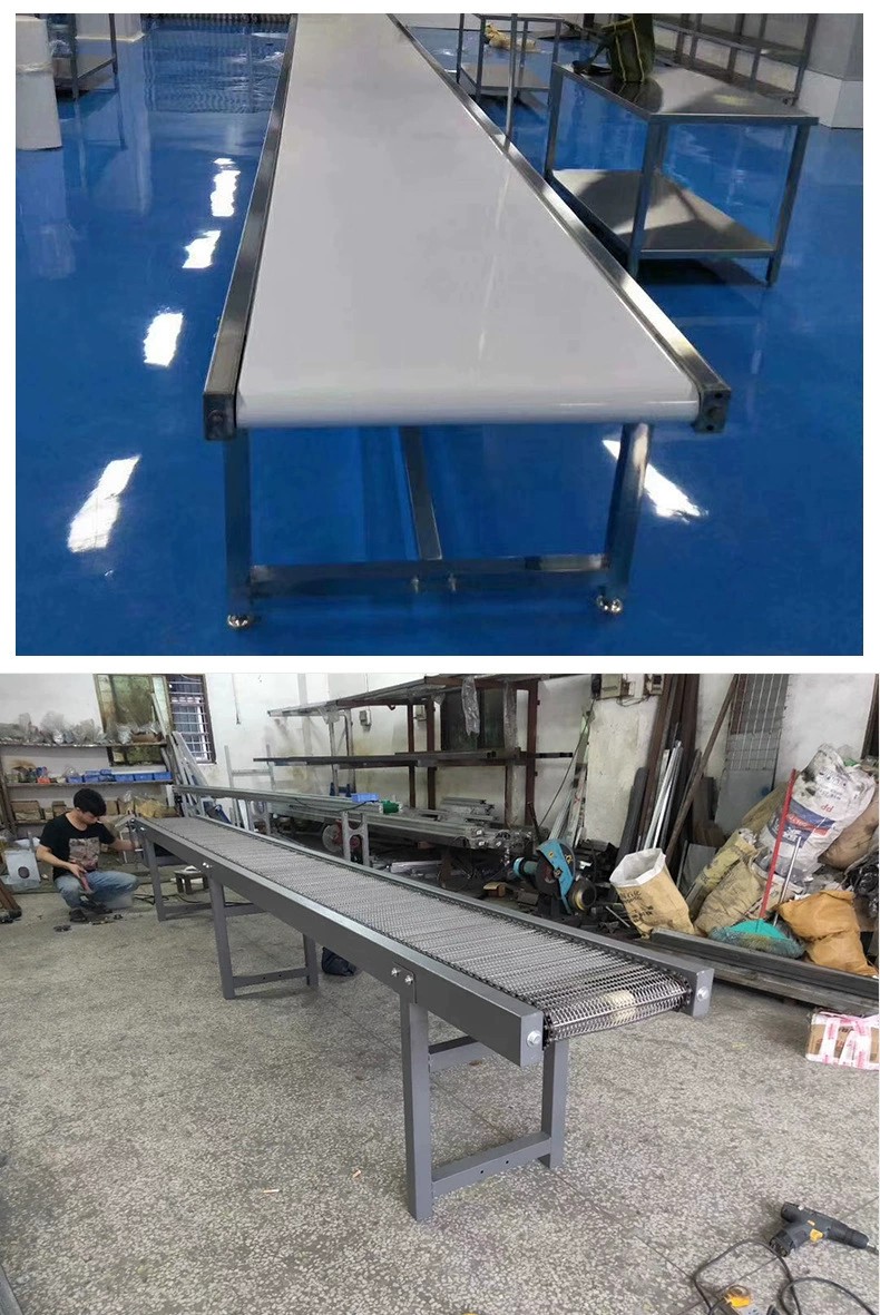 Vibration climbing conveyor, small belt conveyor, mobile assembly line, stainless steel food conveyor belt