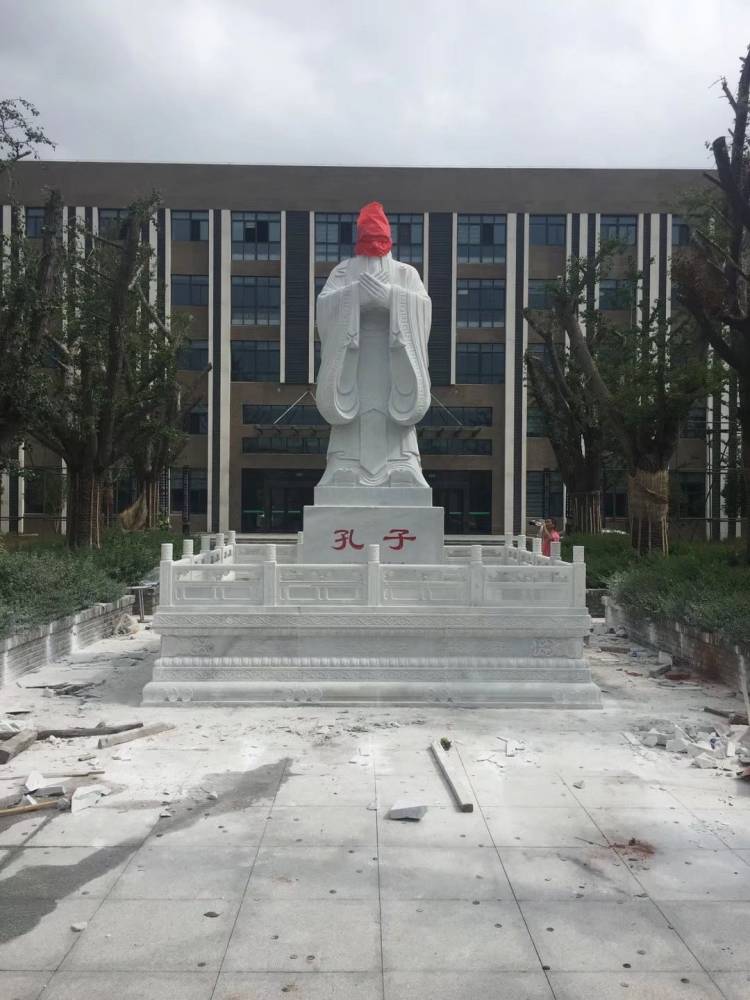 景观古代人物雕刻 石雕观音雕像 法制学校雕塑 厂家有现货
