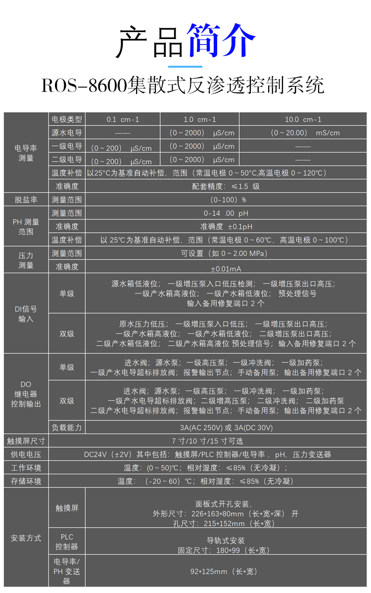 Seven technology RO reverse osmosis program controllers for water treatment with multiple protections, stable and durable