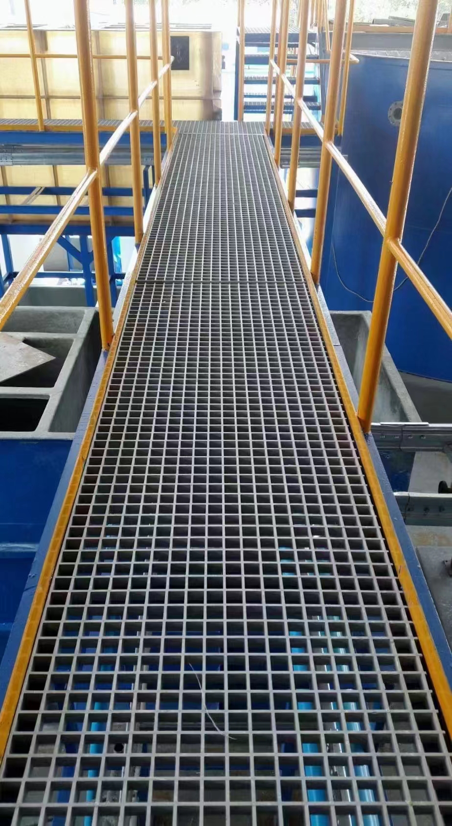 Electroplating plant platform plant fence Sewage plant staircase railing Jiahang fiberglass staircase handrail