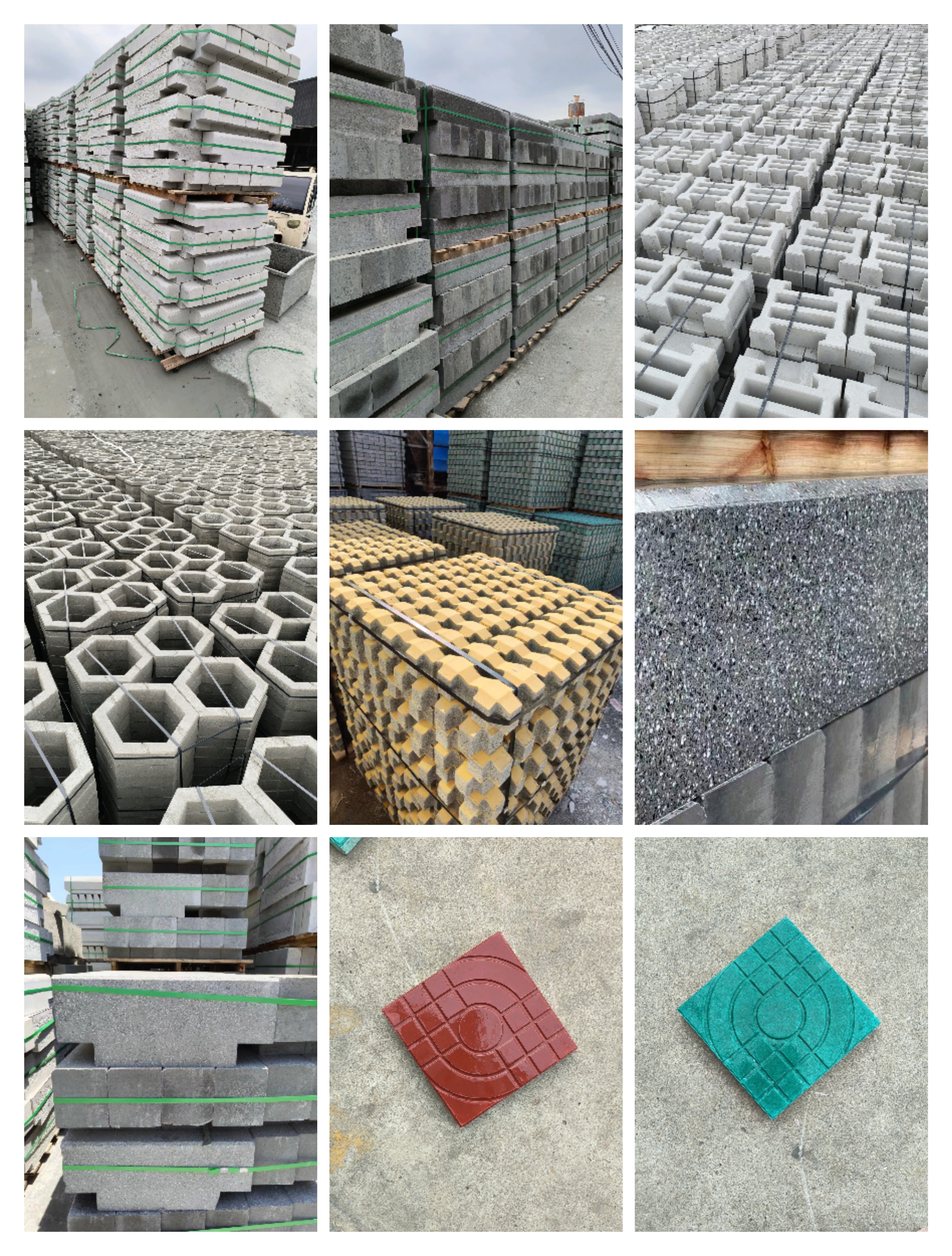 Imitation stone road edge, artificial road tooth stone road, flat stone road side, grass brick module brick, eight shaped lawn